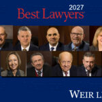 Nine Weir LLP attorneys recognized as 2027 Best Lawyer